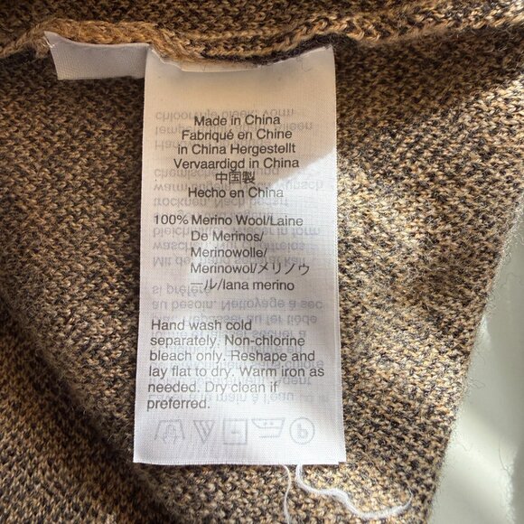 J. Crew leopard print long sleeve crewneck stretchy pullover wool sweater small - Picture 7 of 7